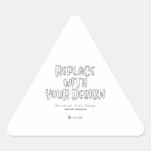 Create Your Own 1.5 inch Triangle Sticker