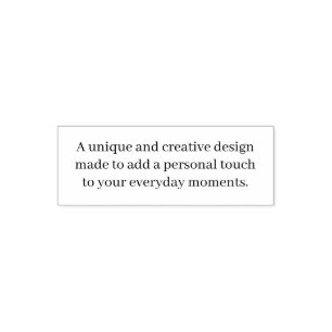 Create Your Own 1.8" x 0.65" Self Inking Stamp