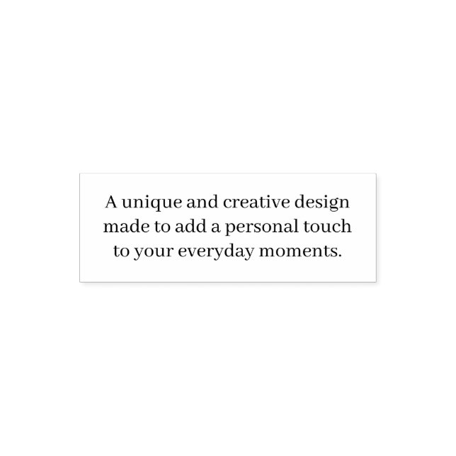 Create Your Own 1.8" x 0.65" Self Inking Stamp (Design)