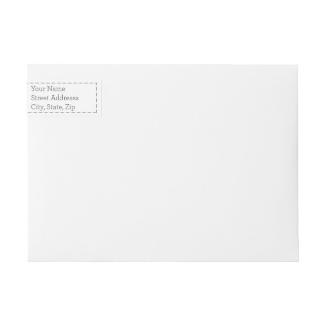 Wrap Around Return Address Labels, Classic - 2.5 cm x 18.4 cm (1" x 7.25") (Front)