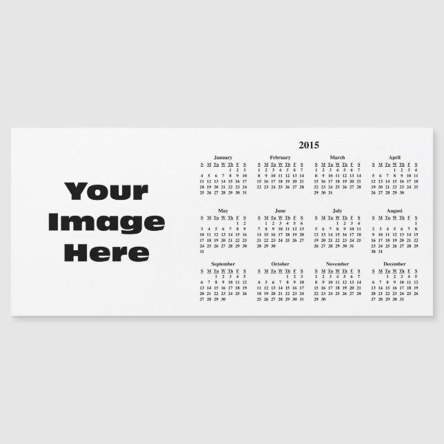 Create Your Own 2015 Calendar Template (Front)