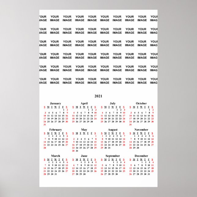 Create Your Own 2021 Custom Calendar Poster (Front)