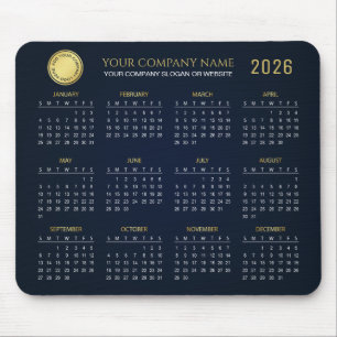 Create Your Own 2026 Company Calendar Mouse Pad
