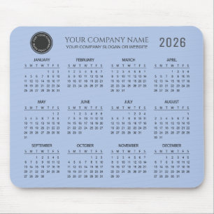 Create Your Own 2026 Company Calendar Mouse Pad