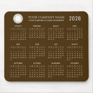 Create Your Own 2026 Company Calendar Mouse Pad