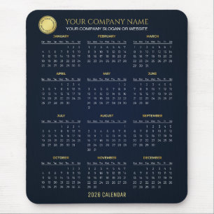 Create Your Own 2026 Company Calendar   Mousepad