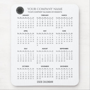 Create Your Own 2026 Company Calendar   Mousepad
