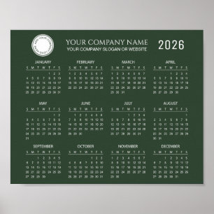 Create Your Own 2026 Company Calendar Poster