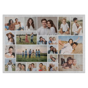 Create Your Own 20 Photo Collage Cutting Board