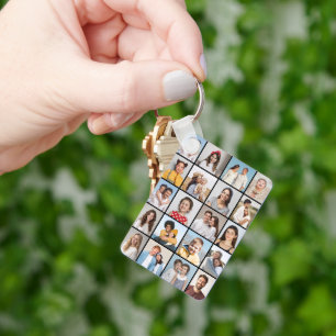 Create Your Own 20 Photo Collage Key Ring