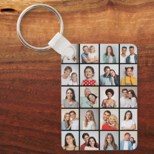 Create Your Own 20 Photo Collage Key Ring