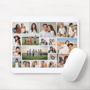 Create Your Own 20 Photo Collage Mouse Pad