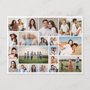 Create Your Own 20 Photo Collage Postcard