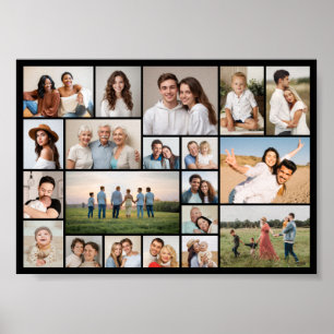 Create Your Own 20 Photo Collage  Poster