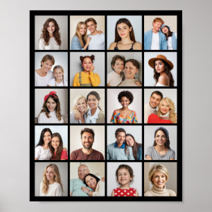 Create Your Own 20 Photo Collage  Poster