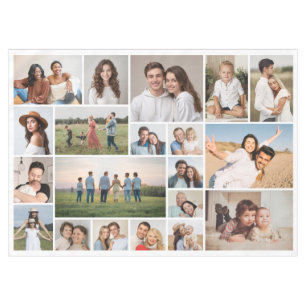 Create Your Own 20 Photo Collage Tablecloth