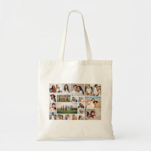 Create Your Own 20 Photo Collage Tote Bag