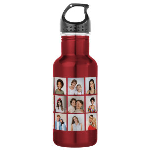 Create Your Own 21 Photo Collage 532 Ml Water Bottle