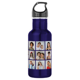 Create Your Own 21 Photo Collage 532 Ml Water Bottle