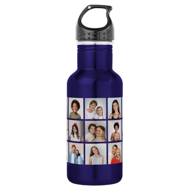 Create Your Own 21 Photo Collage  532 Ml Water Bottle (Front)