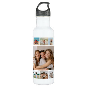 Create Your Own 21 Photo Collage 710 Ml Water Bottle