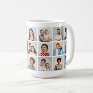 Create Your Own 21 Photo Collage Coffee Mug