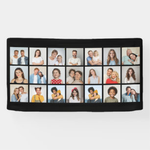 Create Your Own 21 Photo Collage Editable Colour Banner
