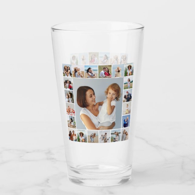 Create Your Own 21 Photo Collage Glass (Front)