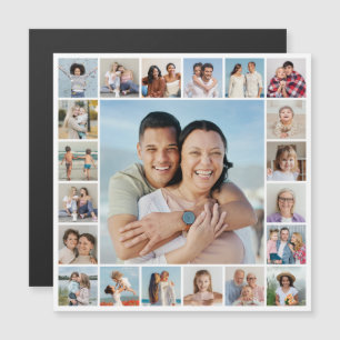 Create Your Own 21 Photo Collage Magnetic Card