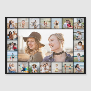 Create Your Own 21 Photo Collage Magnetic Card