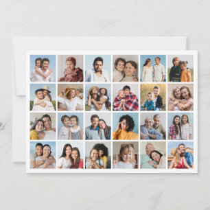 Create Your Own 24 Photo Collage Greeting Card