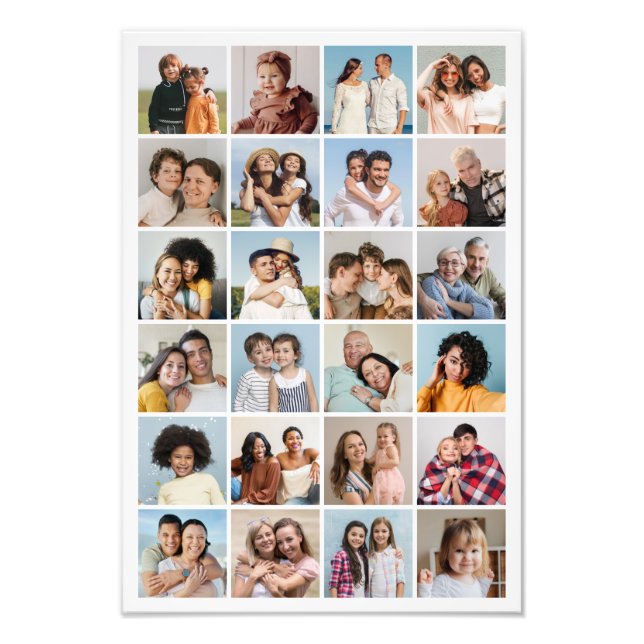 Create Your Own 24 Photo Collage Photo Enlargement (Front)