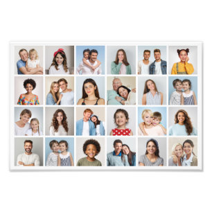 Create Your Own 24 Photo Collage Print