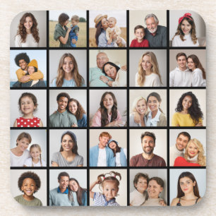Create Your Own 25 Photo Collage Coaster