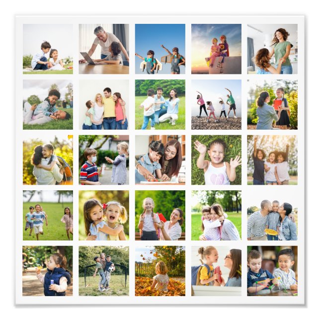 Create Your Own 25 Photo Collage Editable (Front)