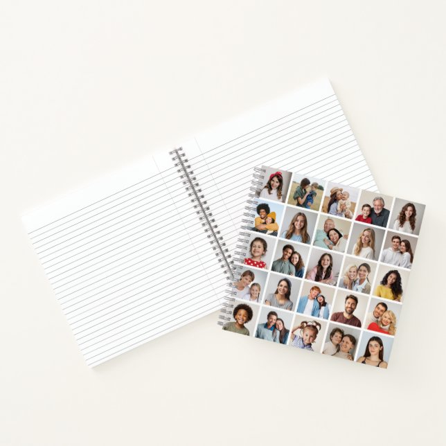 Create Your Own 25 Photo Collage Notebook (Inside)
