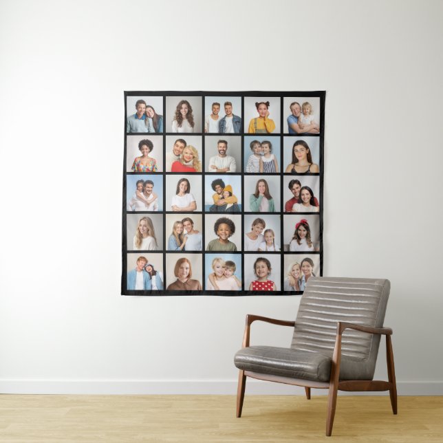 Create Your Own 25 Photo Collage Tapestry (In Situ)