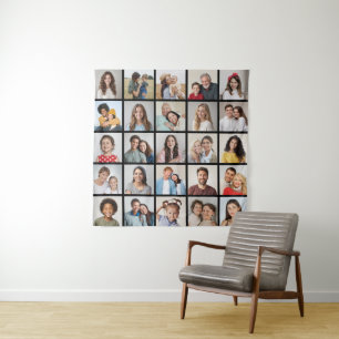 Create Your Own 25 Photo Collage Tapestry