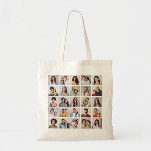Create Your Own 25 Photo Collage Tote Bag