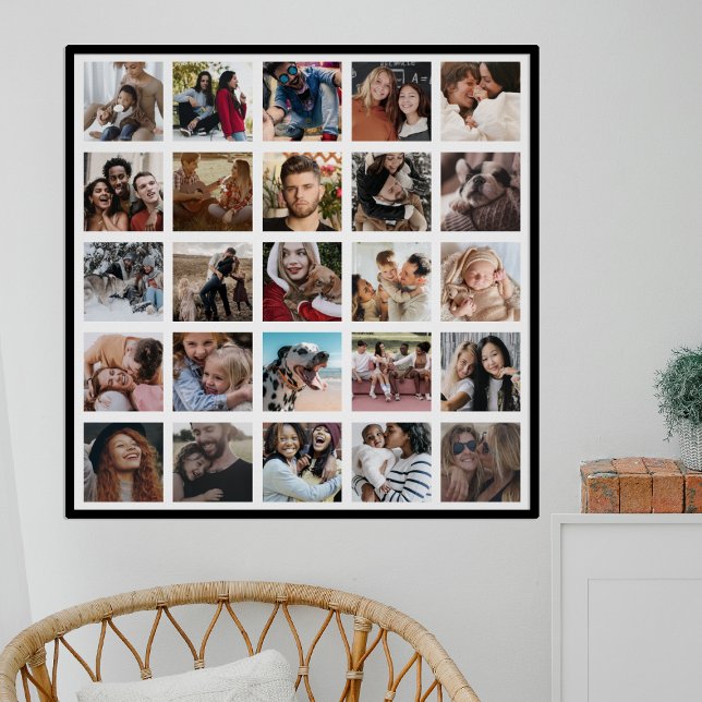 Create Your Own 25 Square Photo Collage Poster (Creator Uploaded)