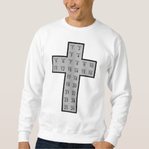 Create your own 26 photo collage  Christian cross Sweatshirt