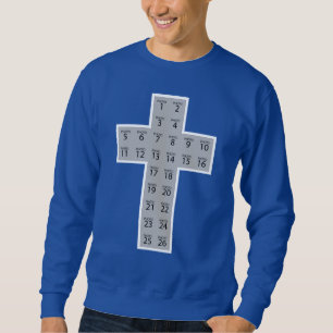 Create your own 26 photo collage  Christian cross Sweatshirt