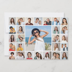 Create Your Own 27 Photo Collage Card