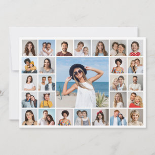 Create Your Own 27 Photo Collage Greeting Card