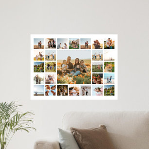 Create Your Own 27 Photo Collage Poster