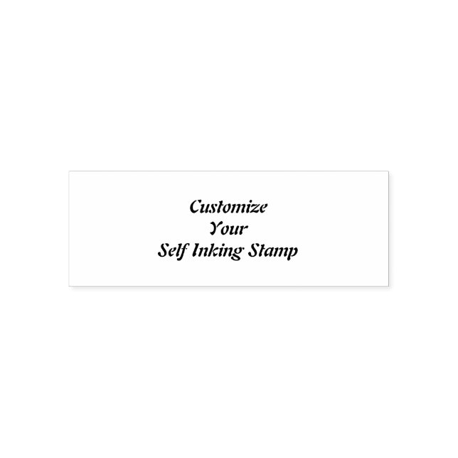 Create Your Own 2.15" x 0.78" Self Inking Stamp (Design)