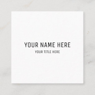 Create Your Own 2.5" x 2.5" Matte Business Cards