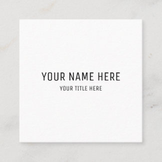 Create Your Own 2.5" x 2.5" Matte Business Cards