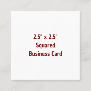 Create Your Own 2.5" x 2.5" Matte Business Cards