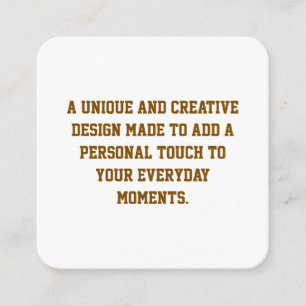 Create Your Own 2.5" x 2.5" Matte Enclosure Card
